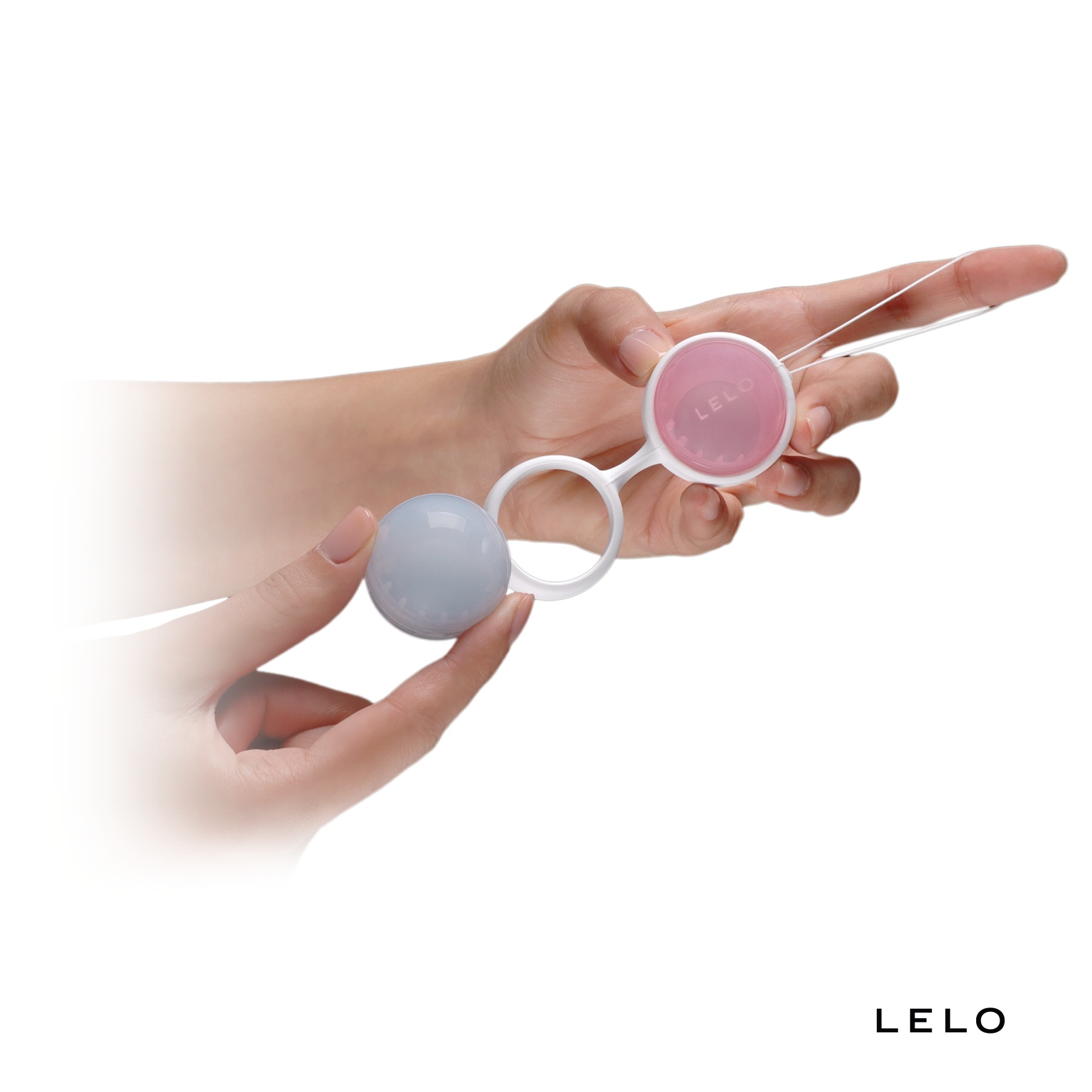 Lelo - Luna Beads Mini - Petal Pink/Powder Blue