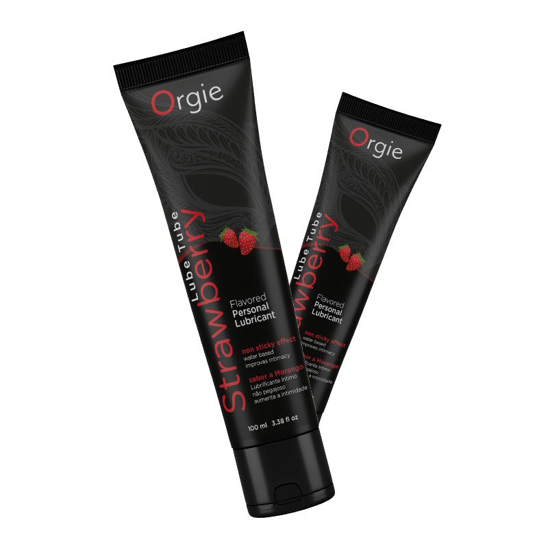 strawberry-4 Orgie - Lube Tube - Strawberry - 100ml