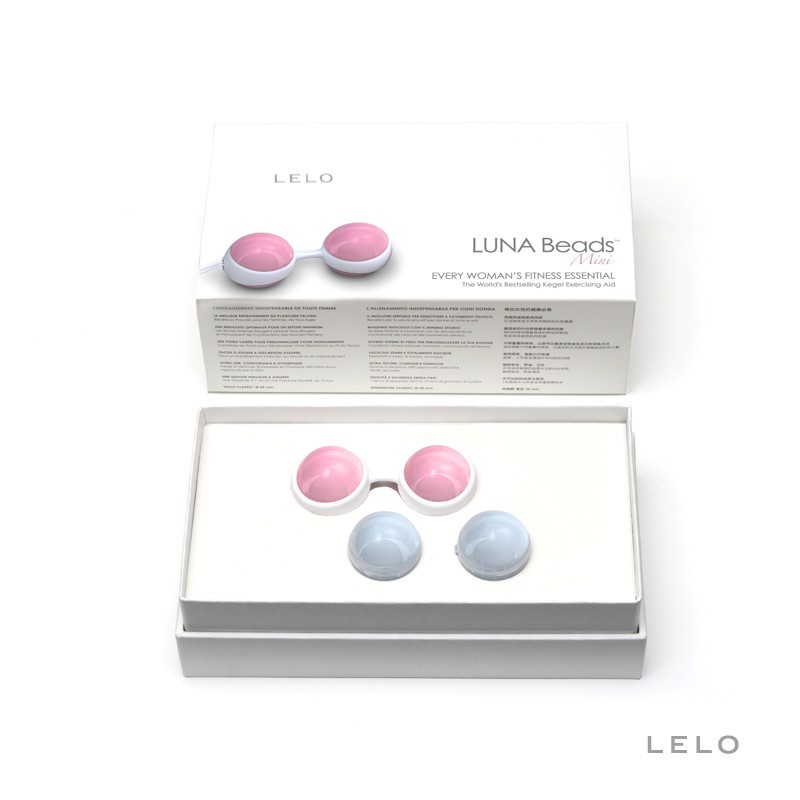 Lelo - Luna Beads Mini - Petal Pink/Powder Blue